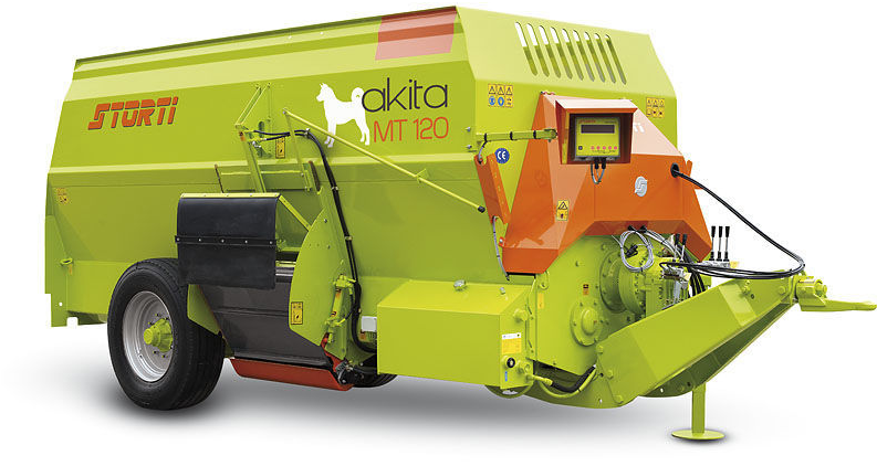 HORIZONTAL MIXING WAGON / TRAILED / SIDE DISCHARGE / 2-AUGER(AKITA)