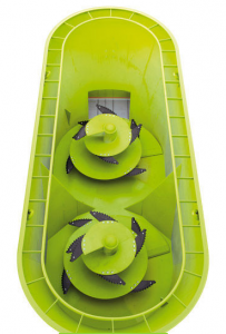 VERTICAL MIXING WAGON / TRAILED / SIDE DISCHARGE / 2-AUGER (DUNKER T2)